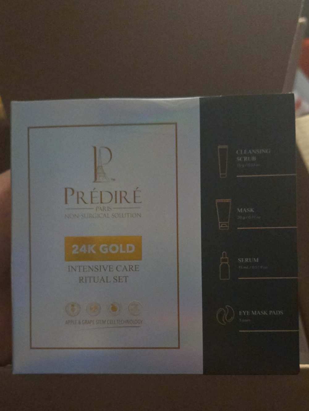 Prédiré 24K Gold Intensive Care Ritual Set - White & Gold Packaging